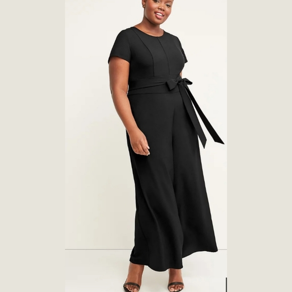 Lane Bryant Pants - NEW Lane Bryant Lena Wide Leg Crop Jumpsuit